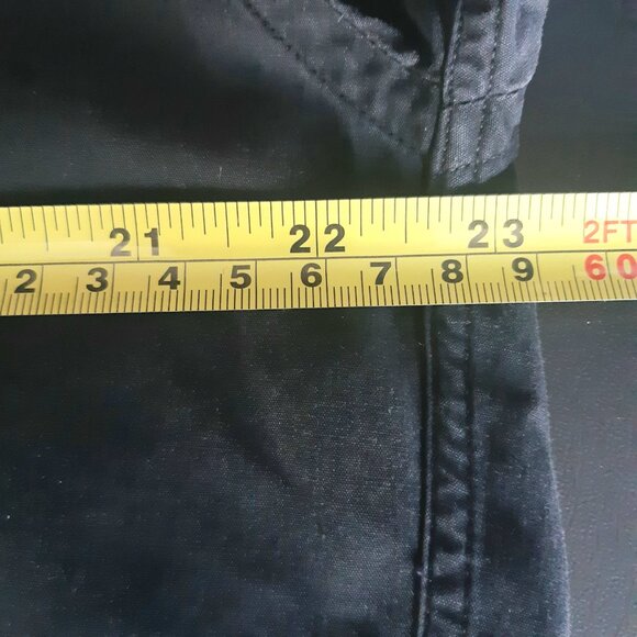 Bosa Mandarin Collar SZ M Men's Black Cotton Button Up Shirt - Picture 9 of 12